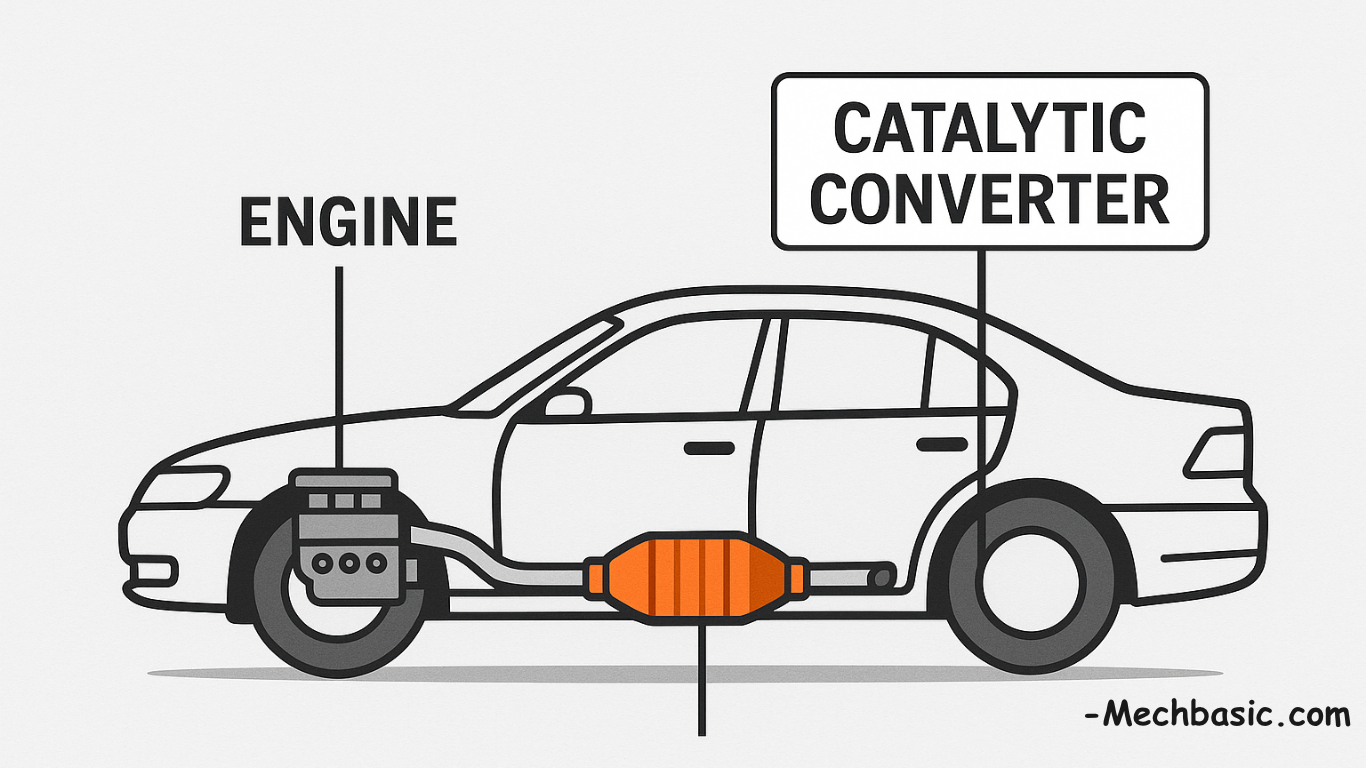 Easy way to find catalytic converter in your car