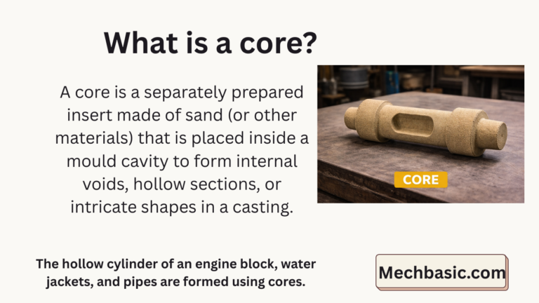 What is a core in manufacturing process? » MechBasic.com