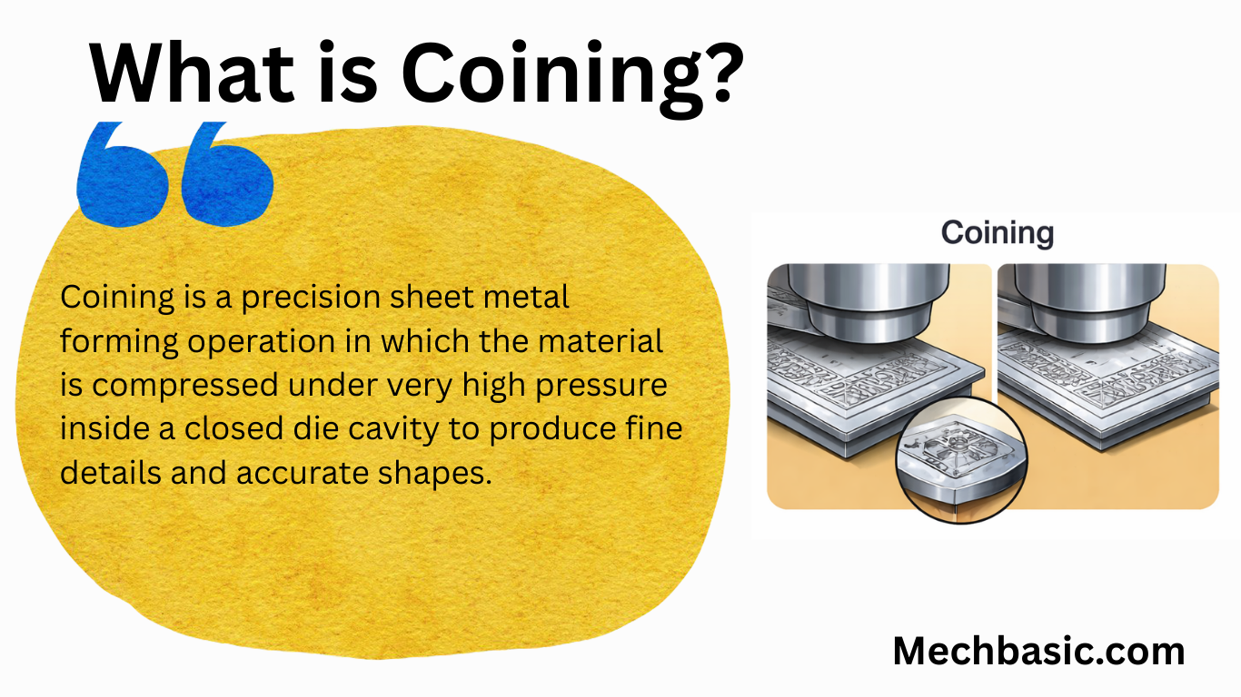 Coining-Sheet metal operations-Everything you need to know