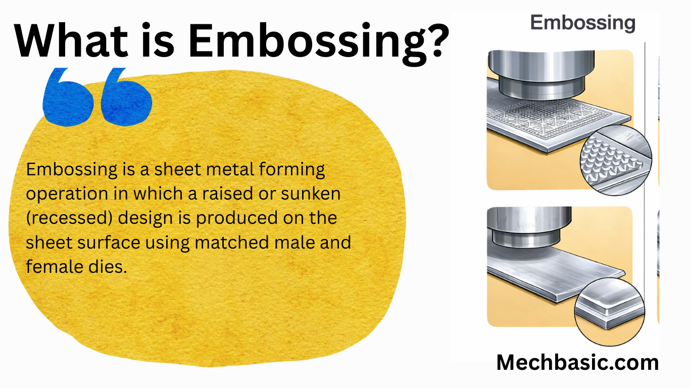 Embossing-Sheetmetal Operations-Everything you need to know