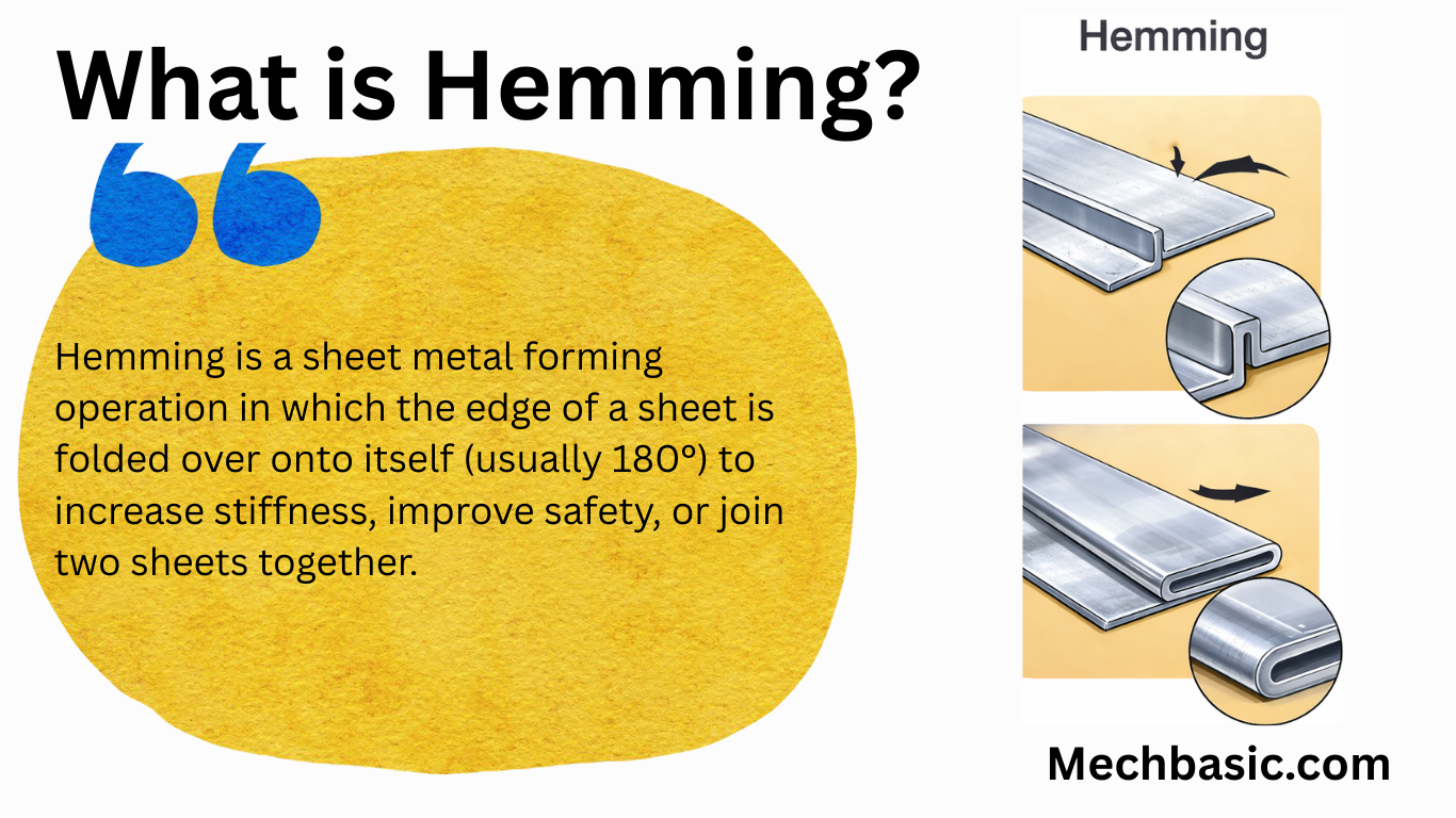 Hemming-Sheet metal operations-Everything you need to know