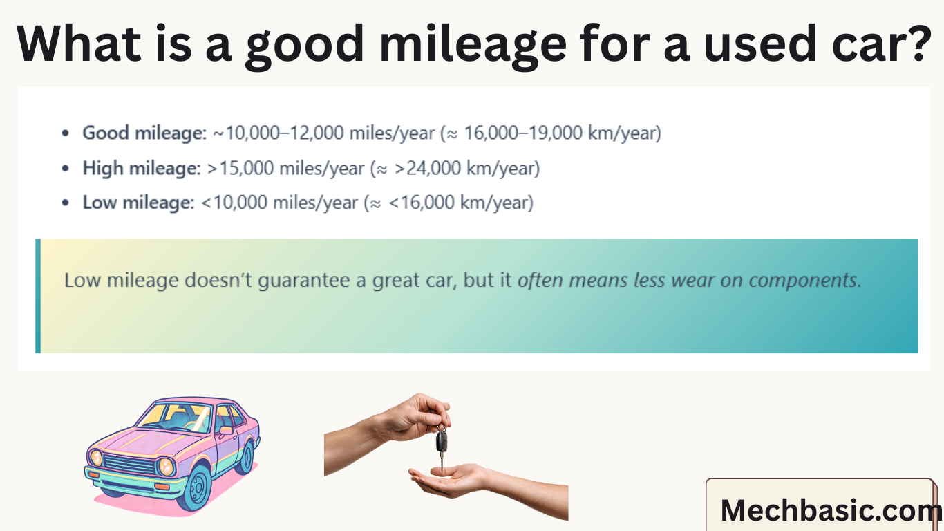 What is a good mileage for a used car?