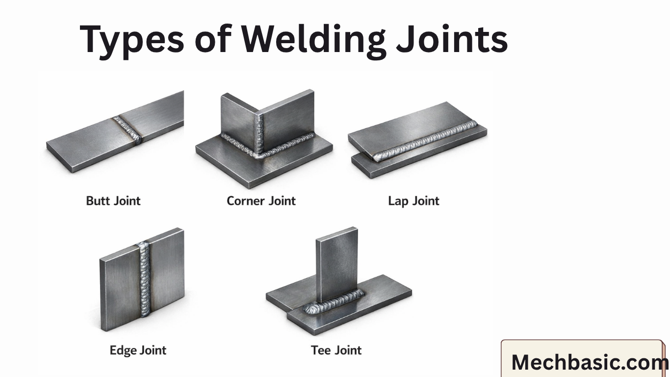 What are the 5 welding joints?