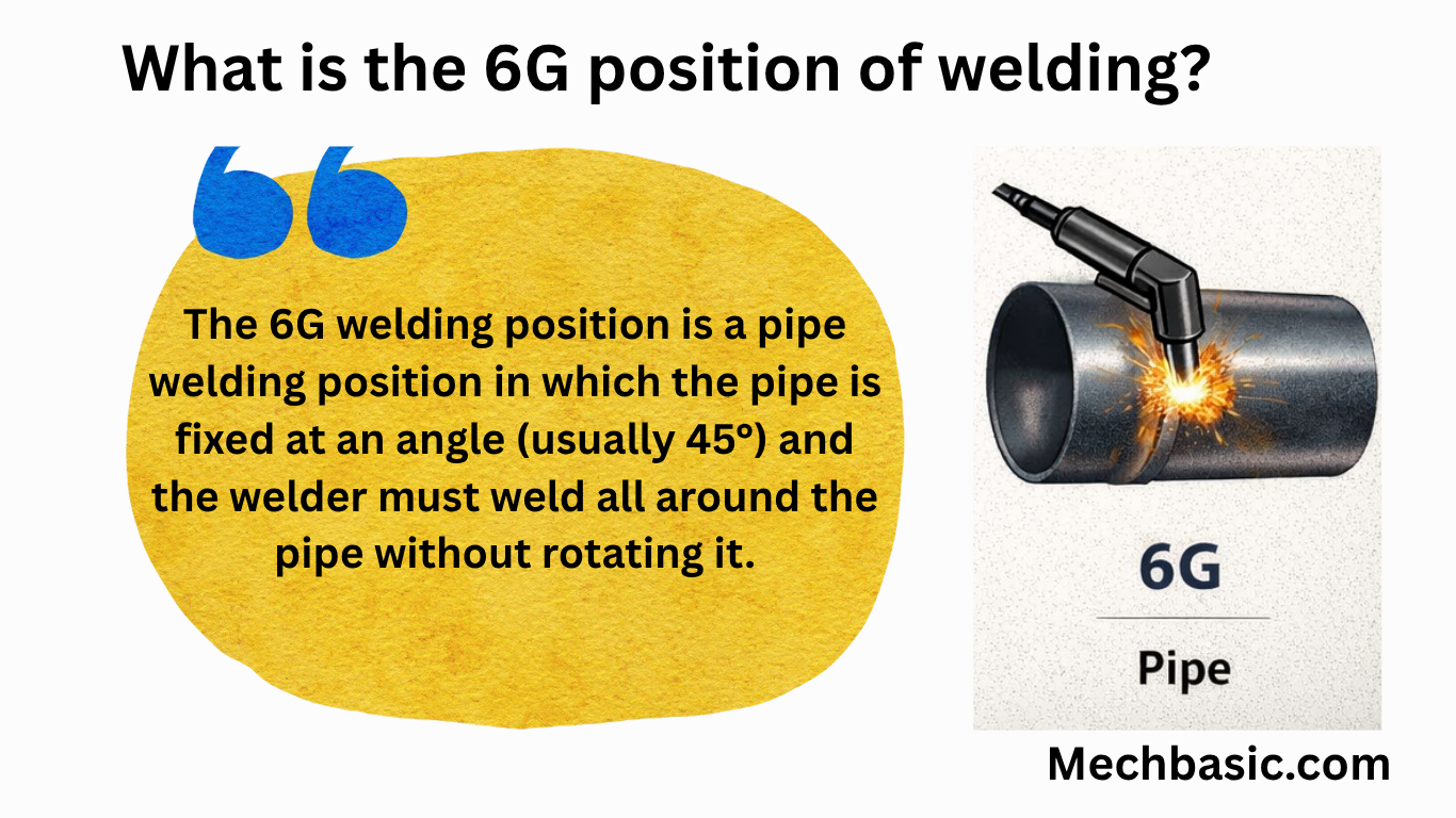 What is the 6G position of welding?