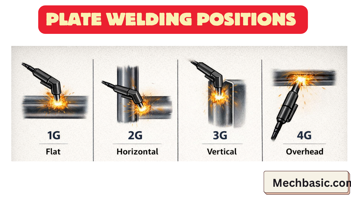 Plate Welding Positions (1G-4G)