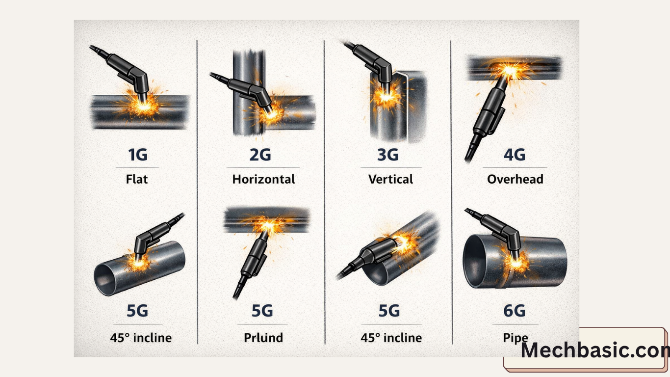 What is 1G, 2G, 3G, 4G, 5G, 6G welding?