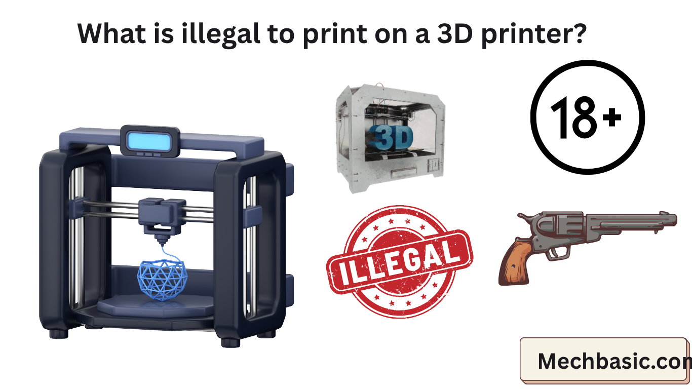 What is illegal to print on a 3D printer?