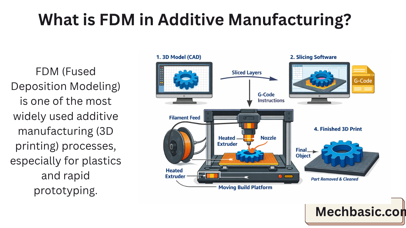 What is a FDM in additive manufacturing?