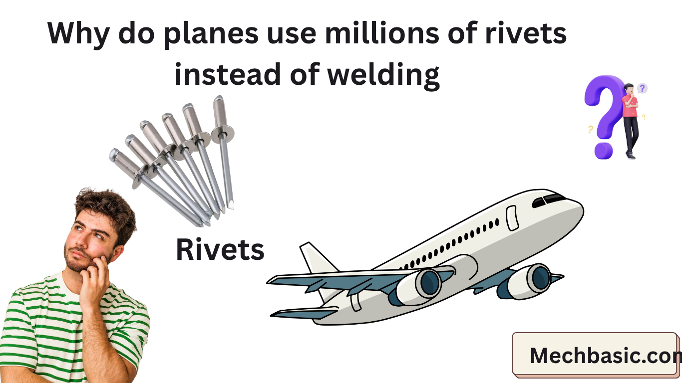 Why do planes use millions of rivets instead of welding
