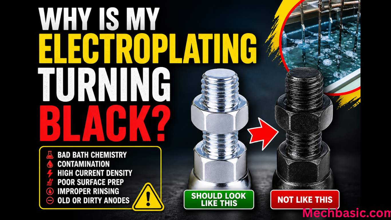 Why is my electroplating turning black?