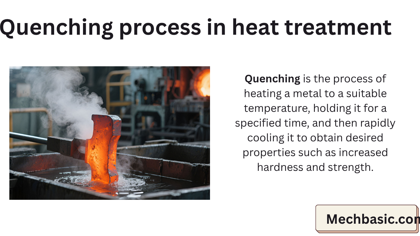Quenching process in heat treatment