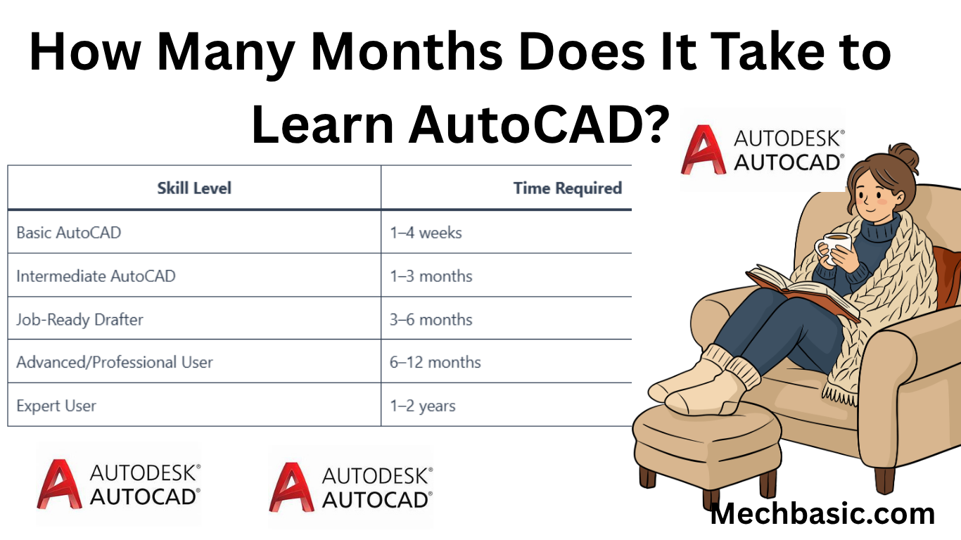 How many months to learn AutoCAD?
