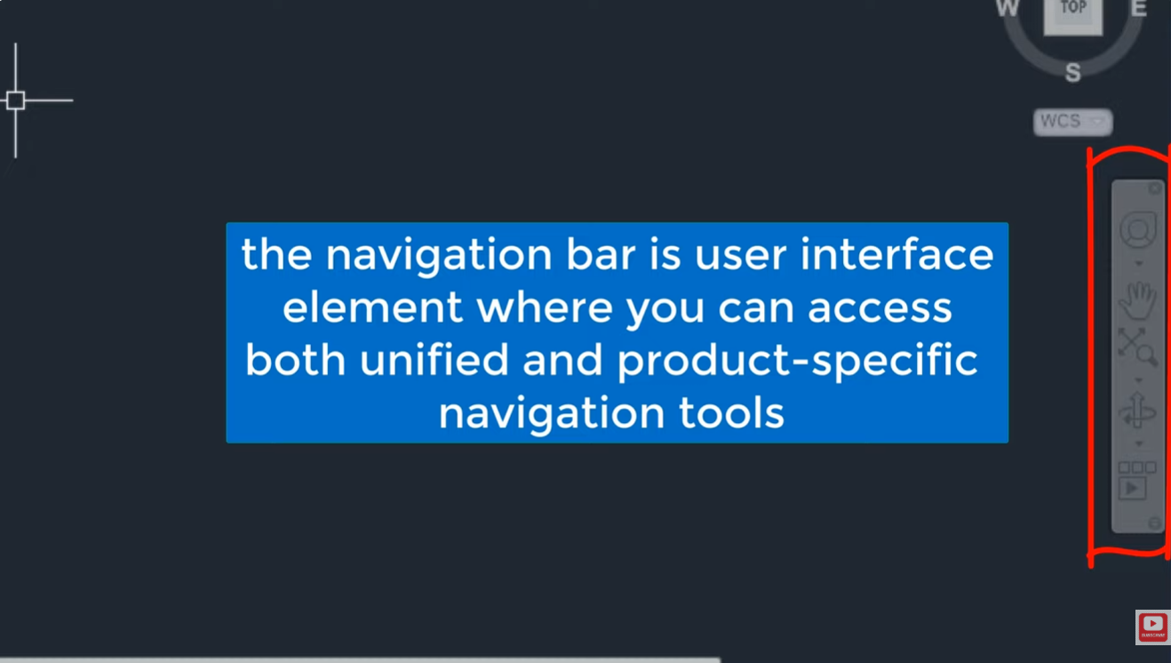 How to turn on / off navigation bar in AutoCAD