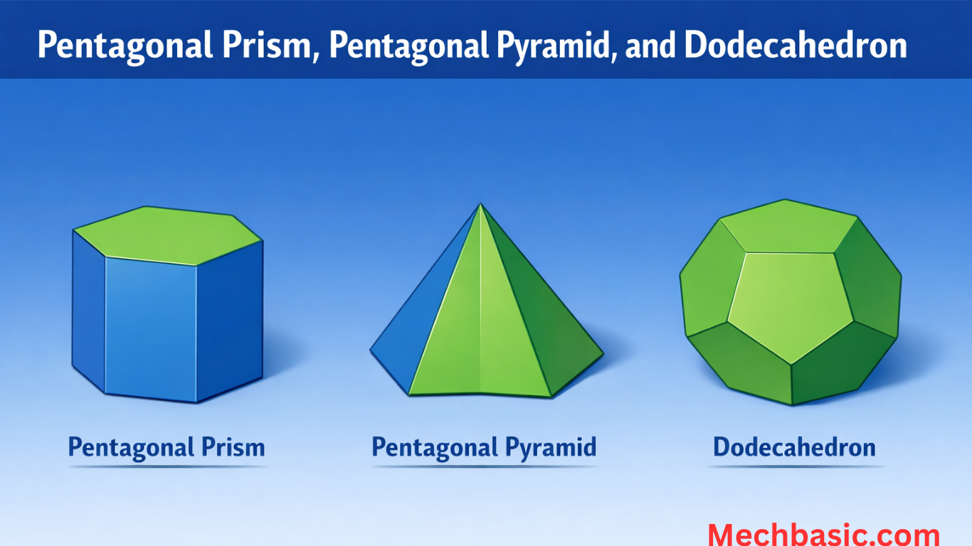 What are 3D pentagons called?