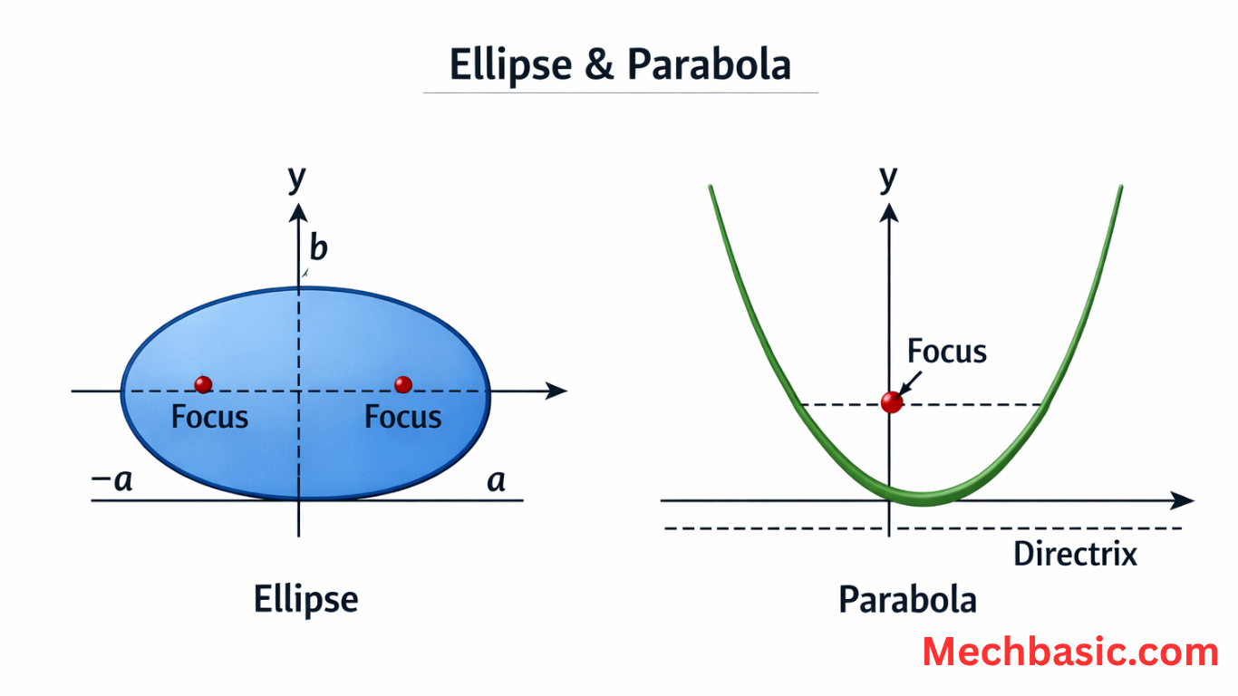 Ellipse vs Parabola-Everything you need to know