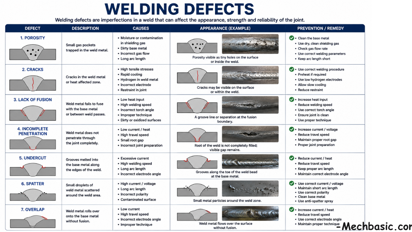 “Welding defects: Causes and Prevention Methods.”