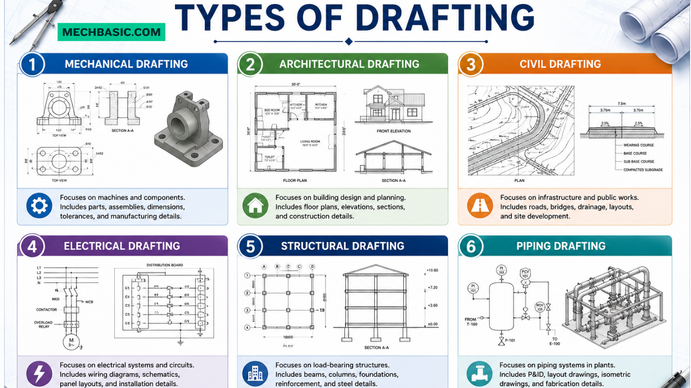 8 Types of Drafting you need to know