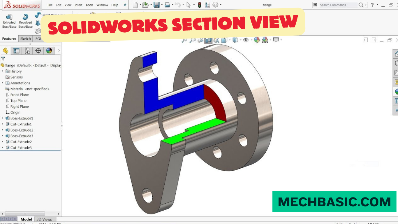 Section view in solidworks-Everything you need to know