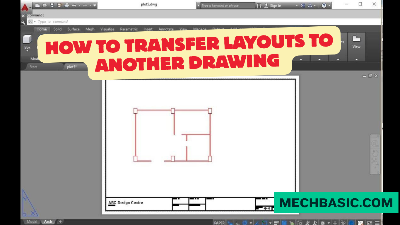 How to transfer layouts to another drawing in AutoCAD